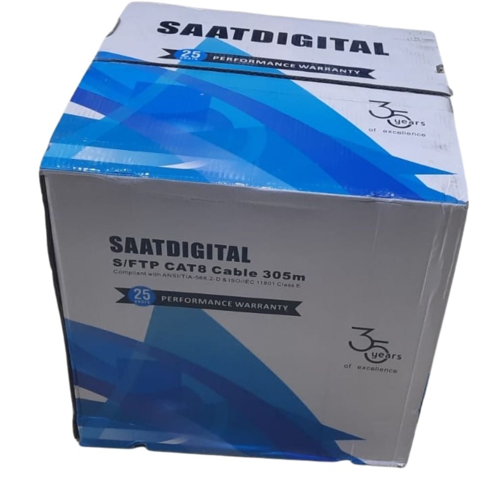 Cat-8 Cable (S/FTP, 305m, SAAT Digital)