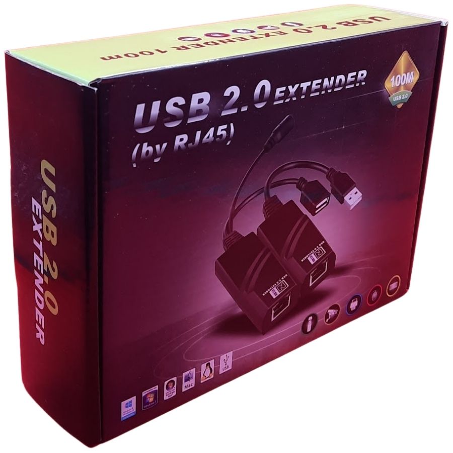 USB Extender via Cat-5/5e/6 (100m)