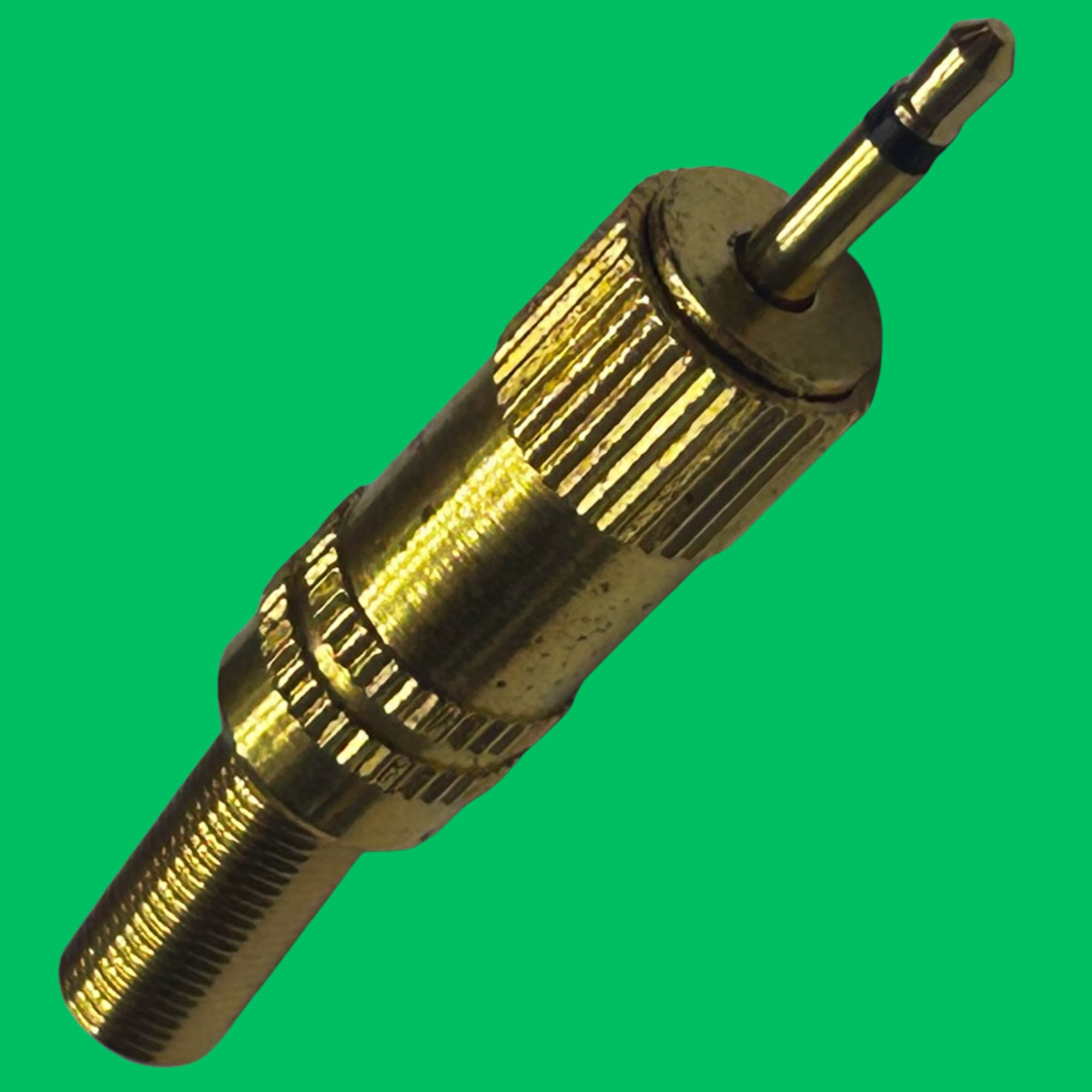 Mono 2.5mm Male Screw Plug (Gold)