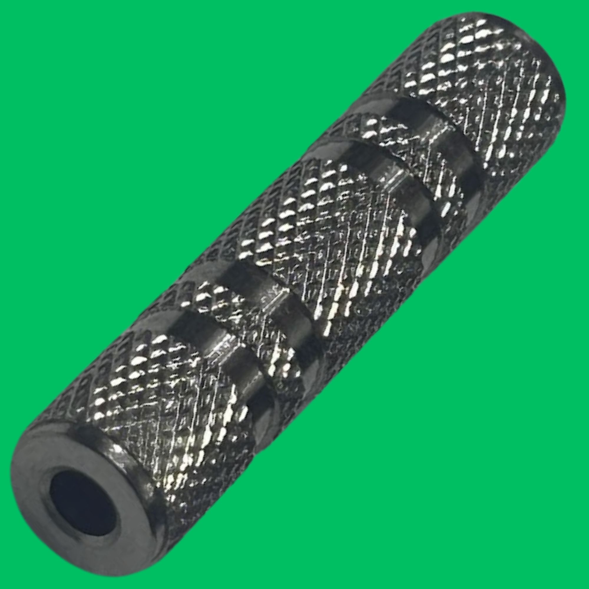 Mono 3.5mm Female Coupler (Silver)