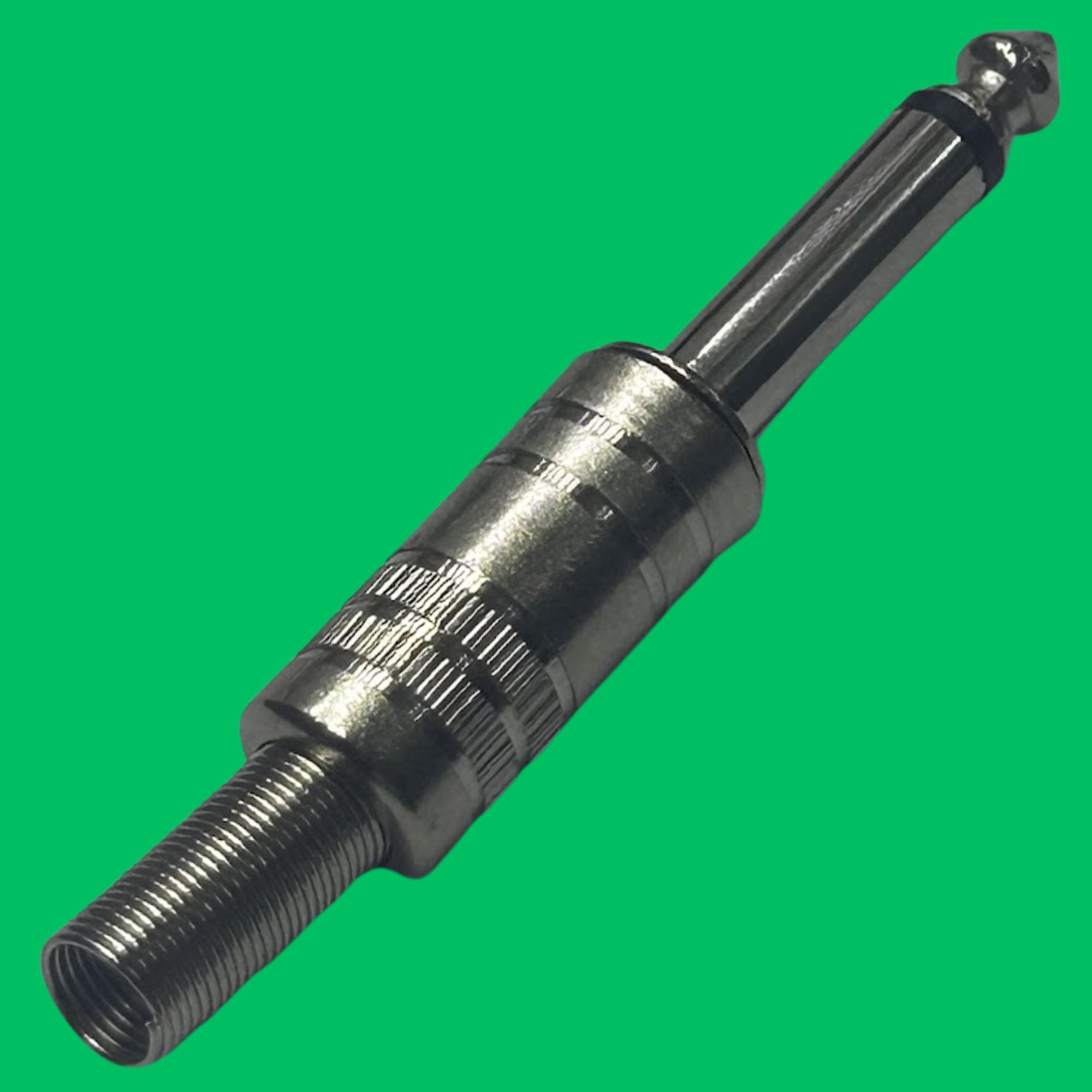Mono 6.35mm Male Solder Plug (Silver)