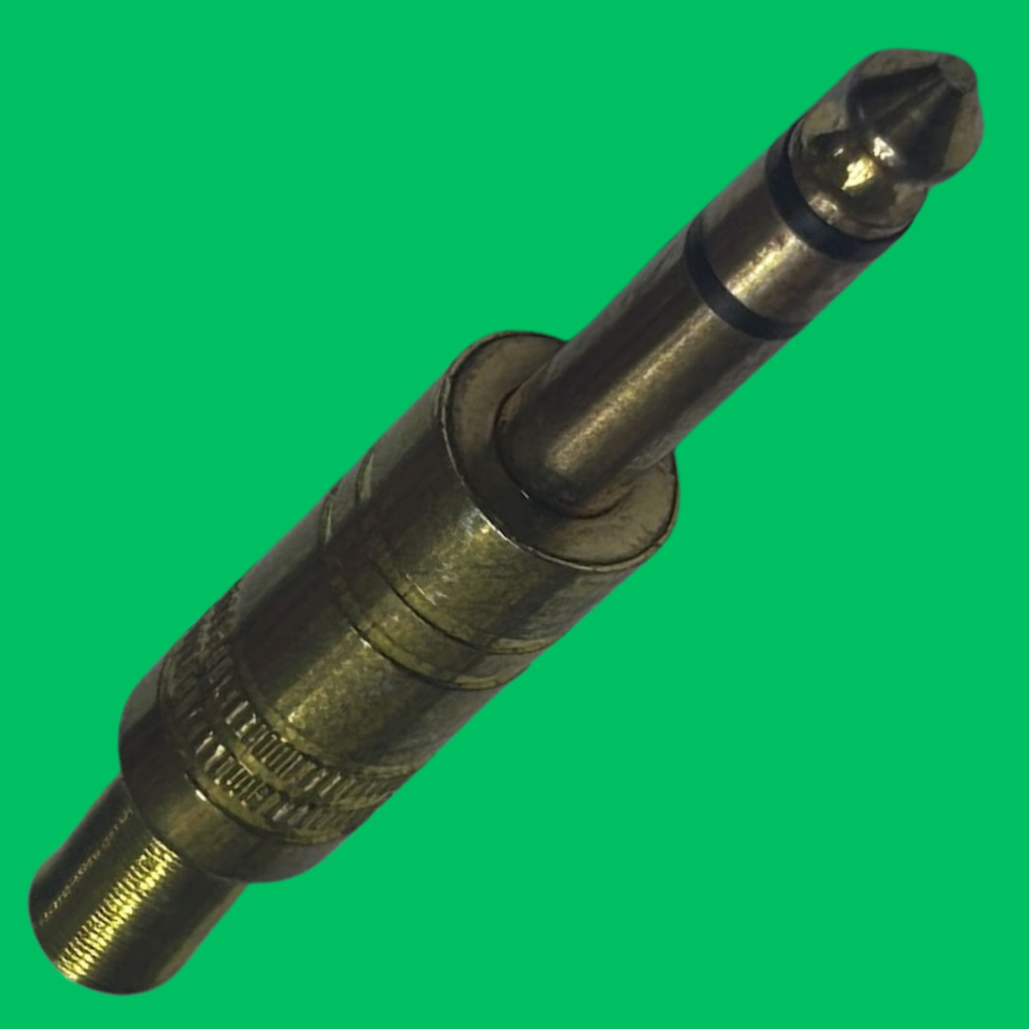 Stereo 6.35mm Male Solder Plug (Gold)
