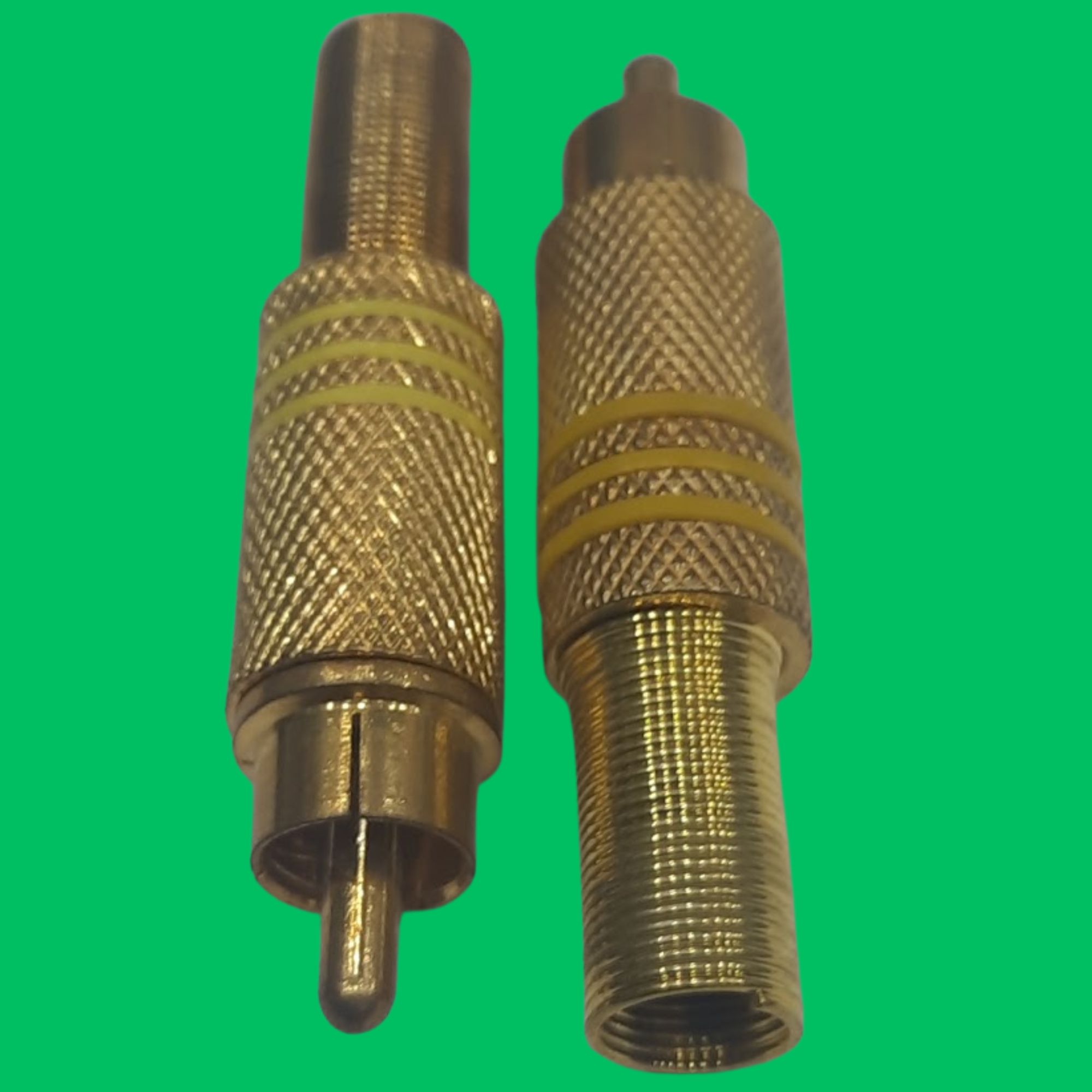 RCA Male Solder Plug (Yellow-Gold)