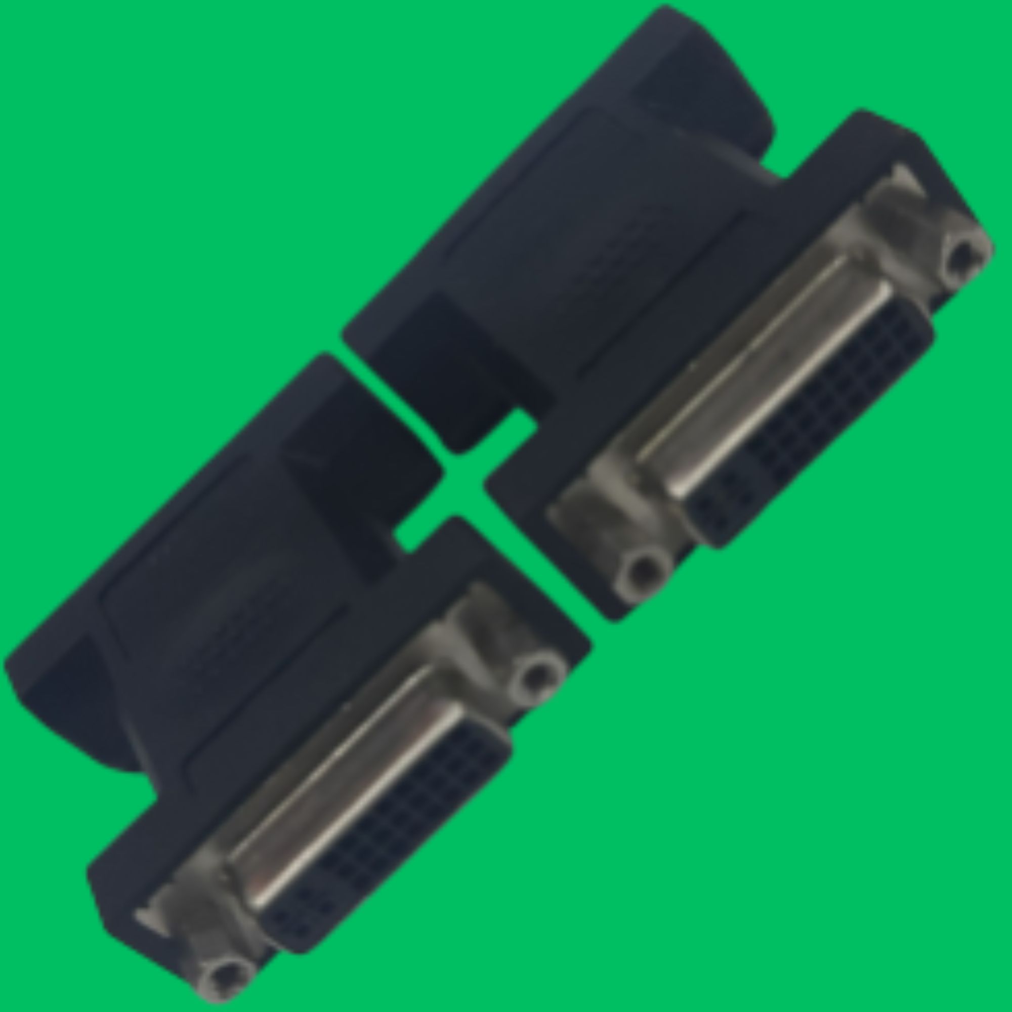 DVI-I 24+5 Female Coupler (Black-Silver)