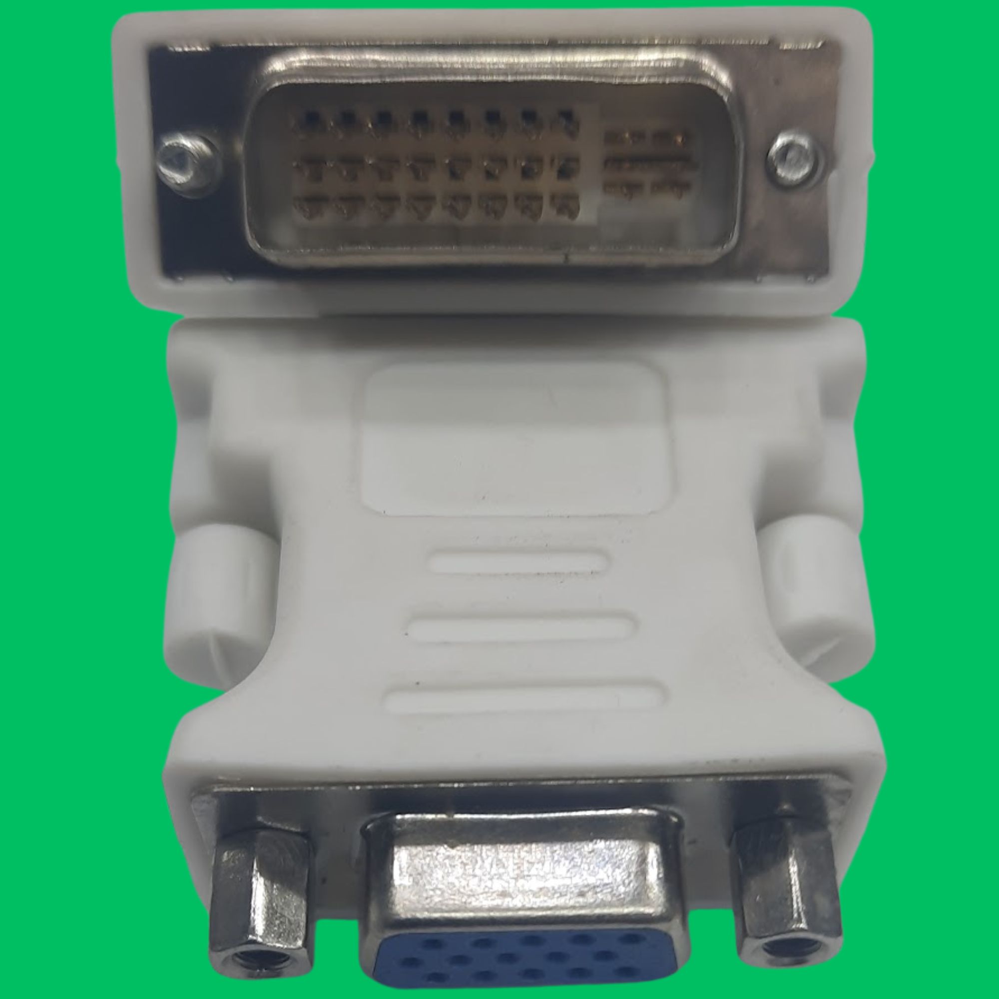 DVI-I 24+5 Male to VGA Female Adapter (Beige-Silver-Blue)