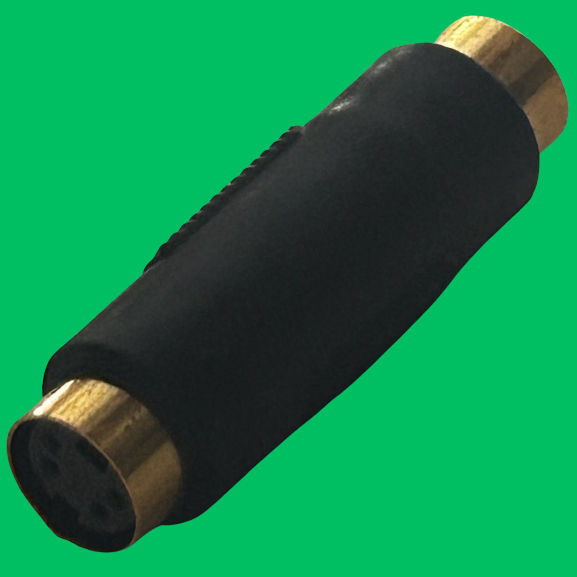 S-Video 4-Pin Female Coupler (Black-Gold)