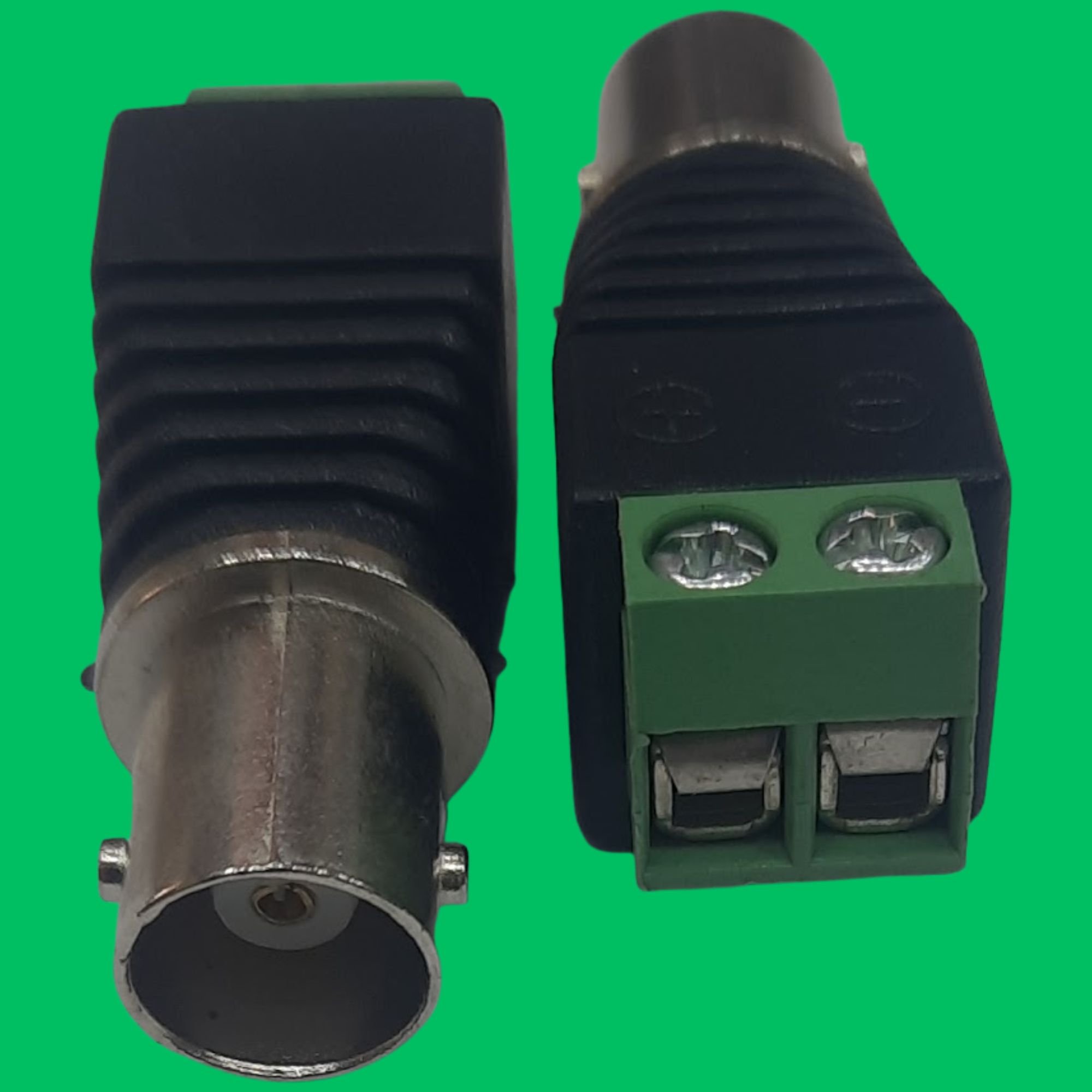 BNC Female Screw Jack (Black-Green)