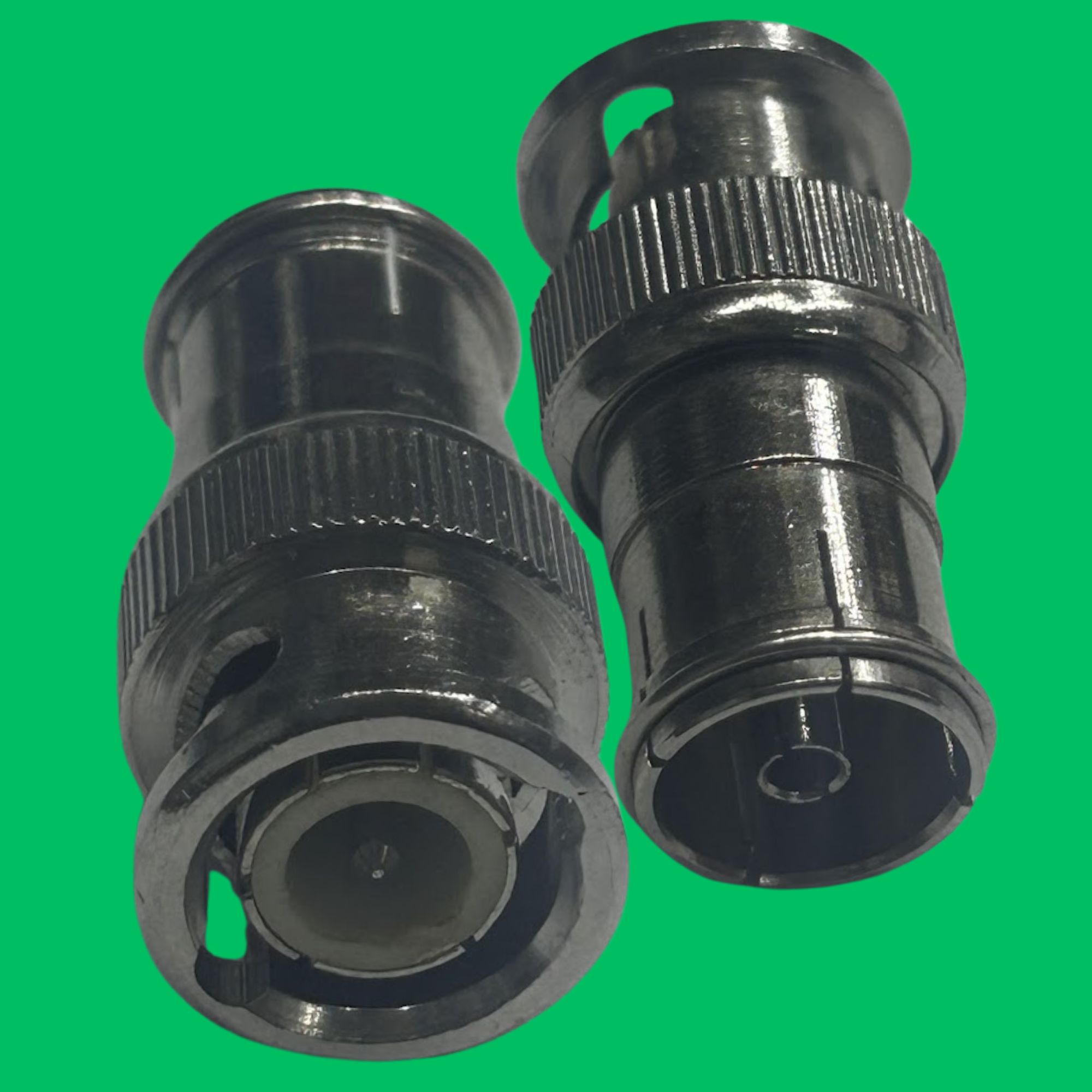 BNC Male to RF Female Adapter (Silver)