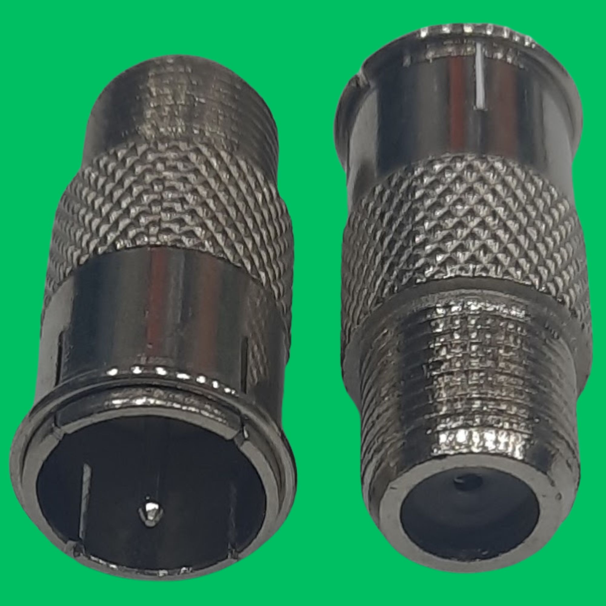 Quick F Male to F Female Adapter (Silver)