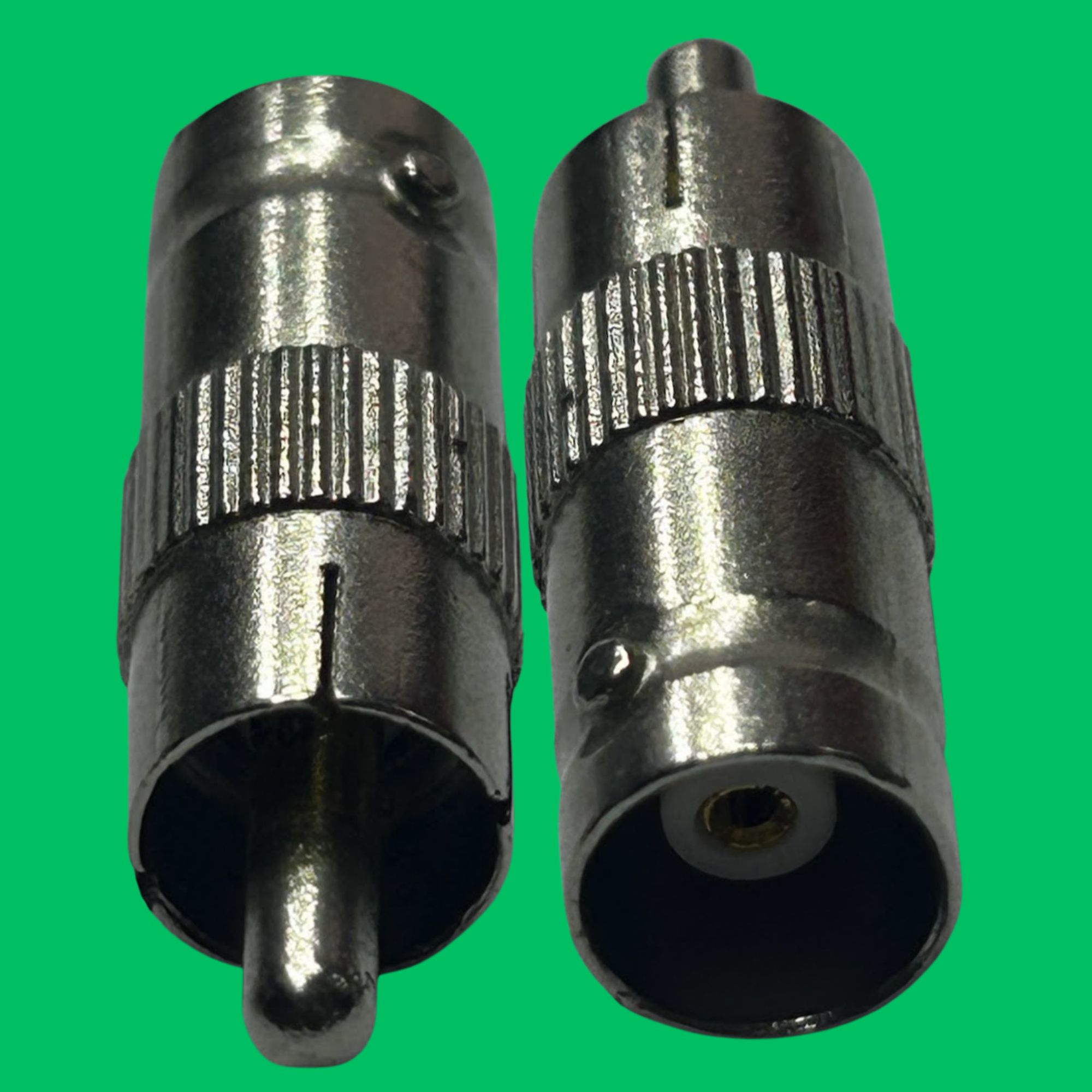 RCA Male to BNC Female Adapter (Silver)