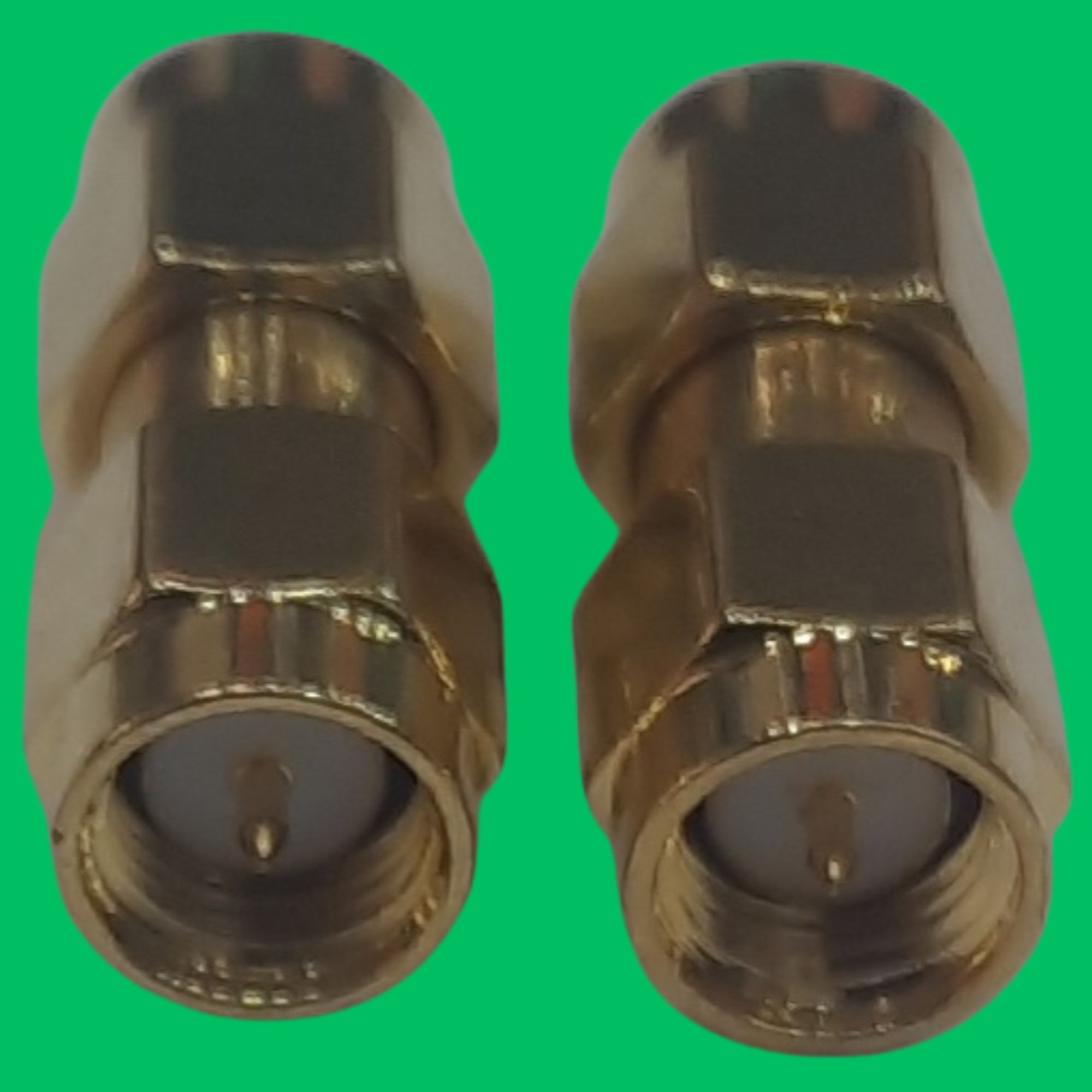 SMA Male-Male Adapter (Gold)