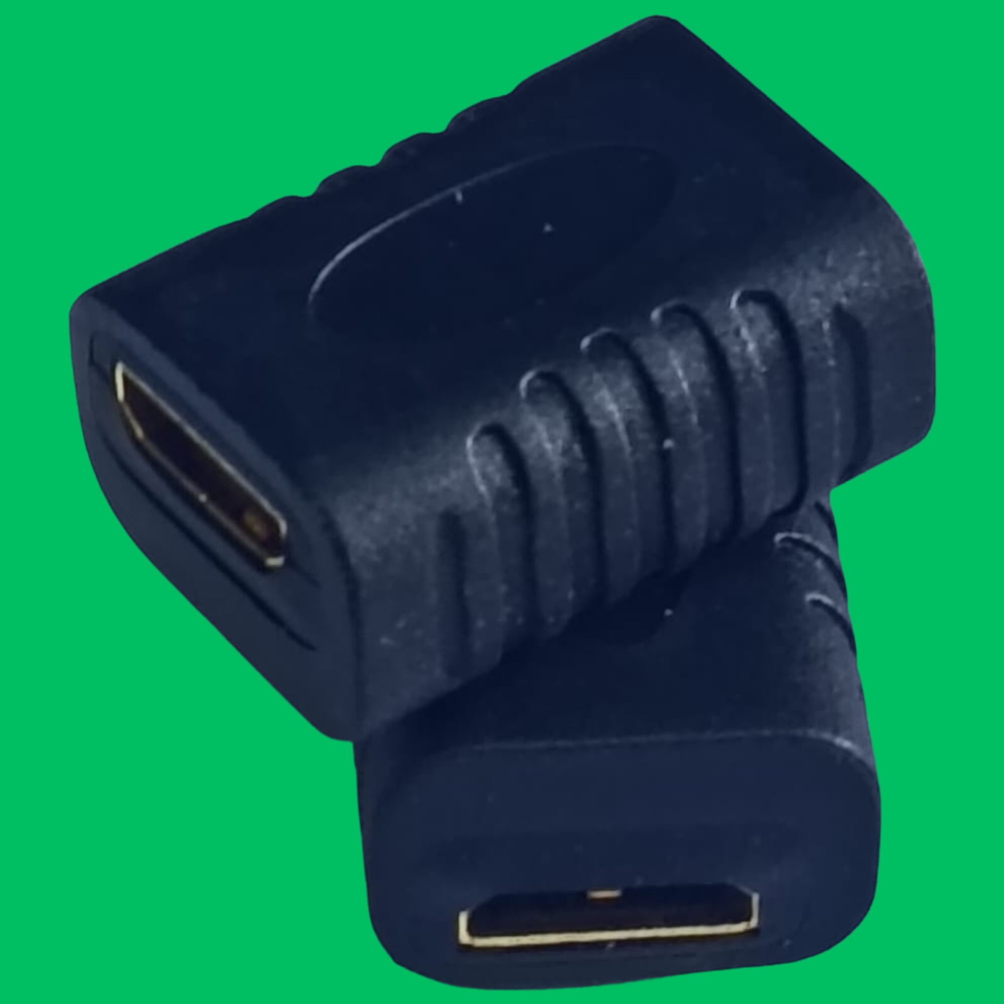 HDMI Mini Female Coupler (Black-Gold)