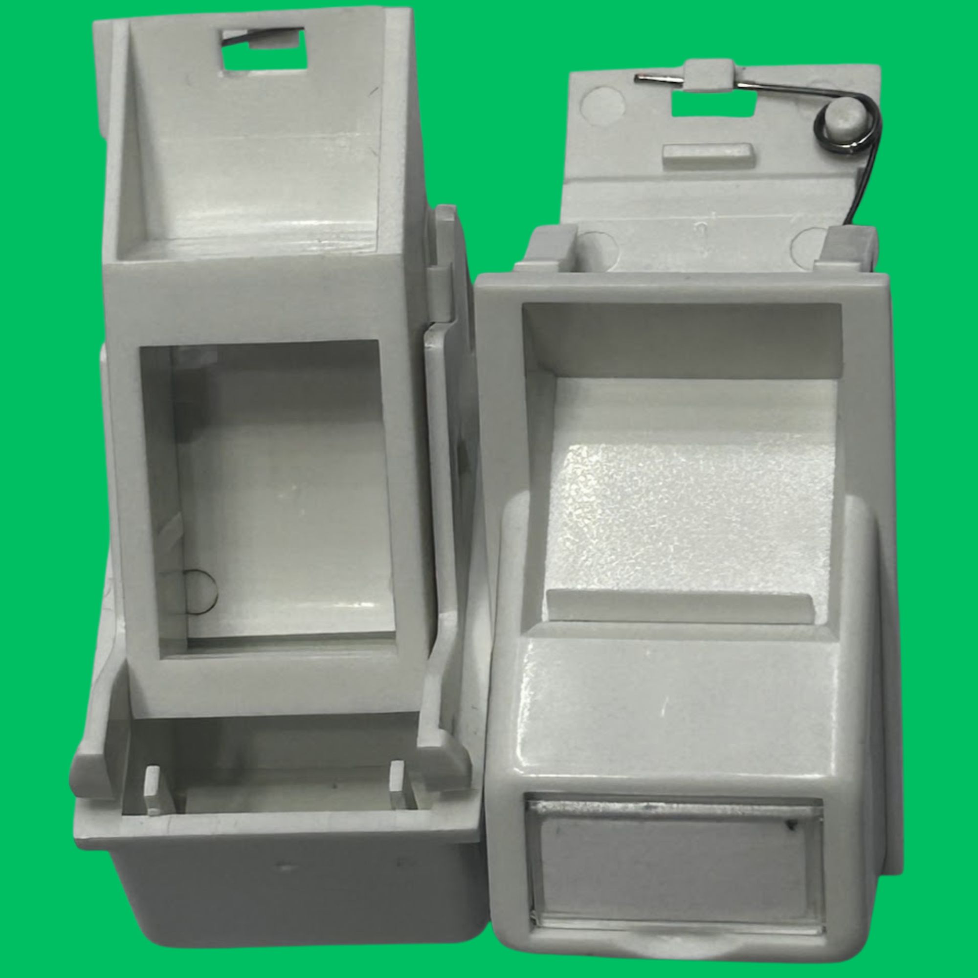 1-Port Keystone 45° Shuttered Module (White)