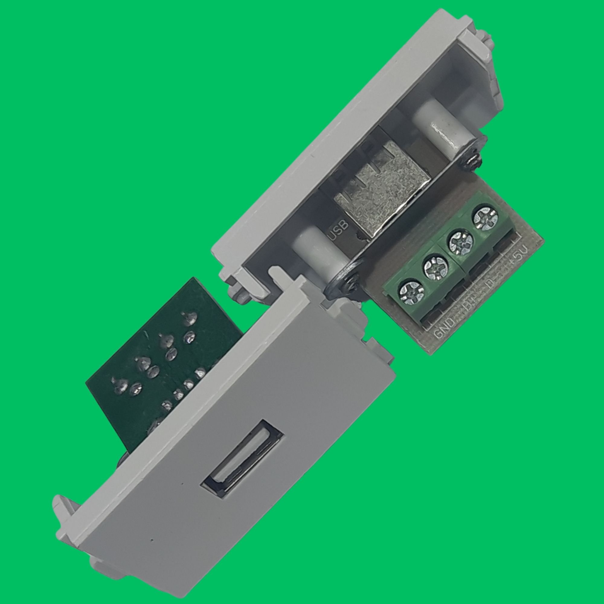 USB Female Screw-Terminal Module (White)
