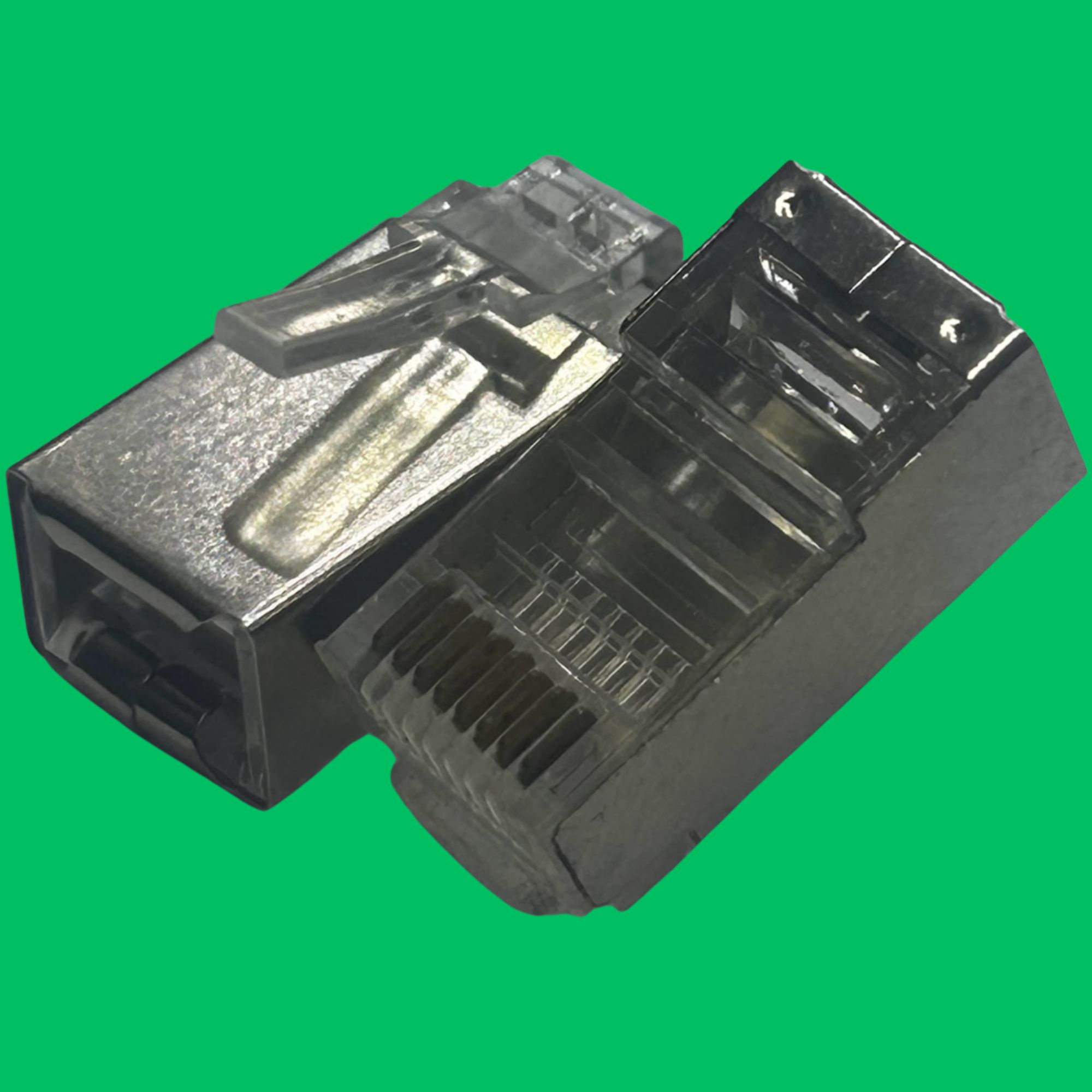 Cat6 RJ45 STP Crimp Plug (Metal)