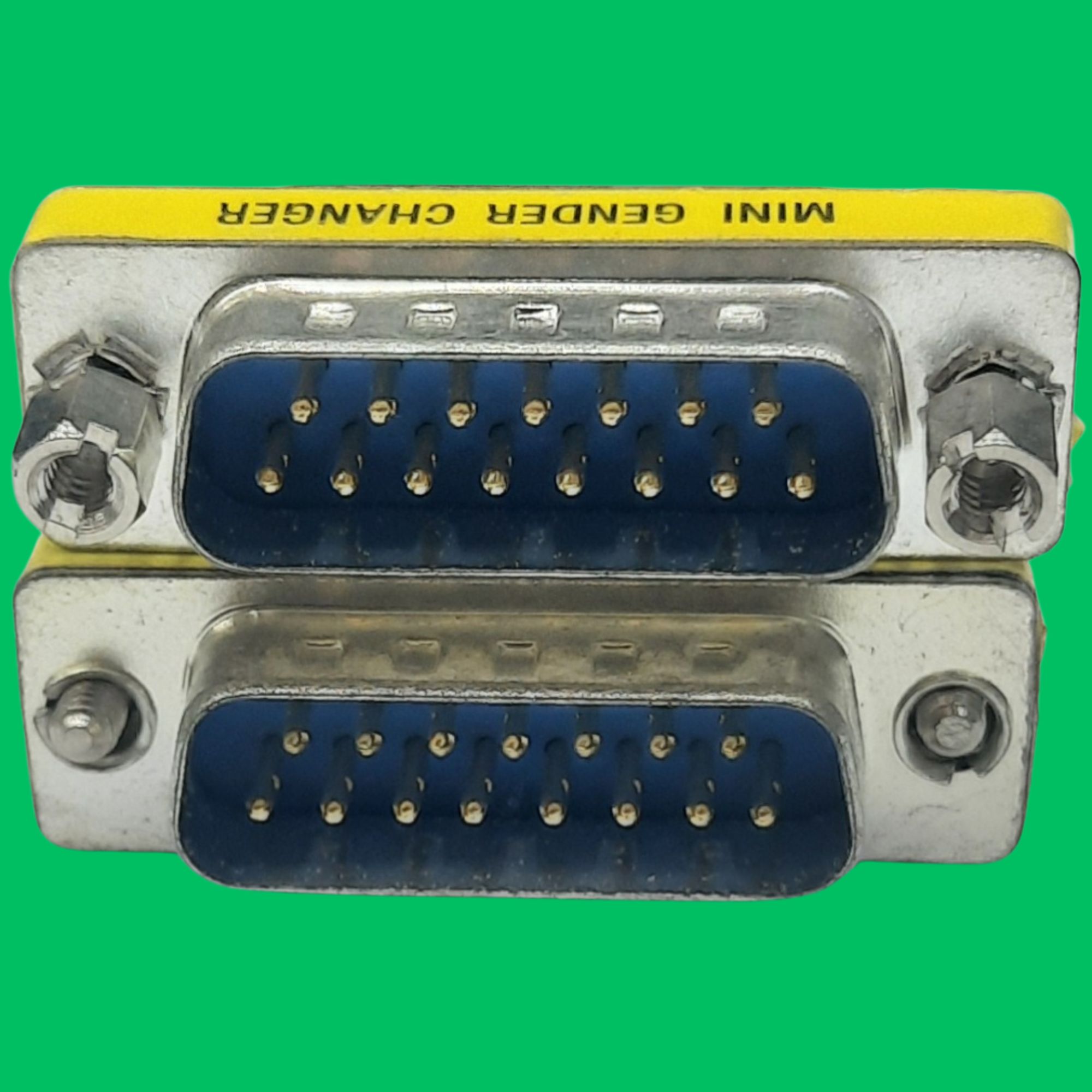 DB15 Male-Male Adapter (Blue-Silver)