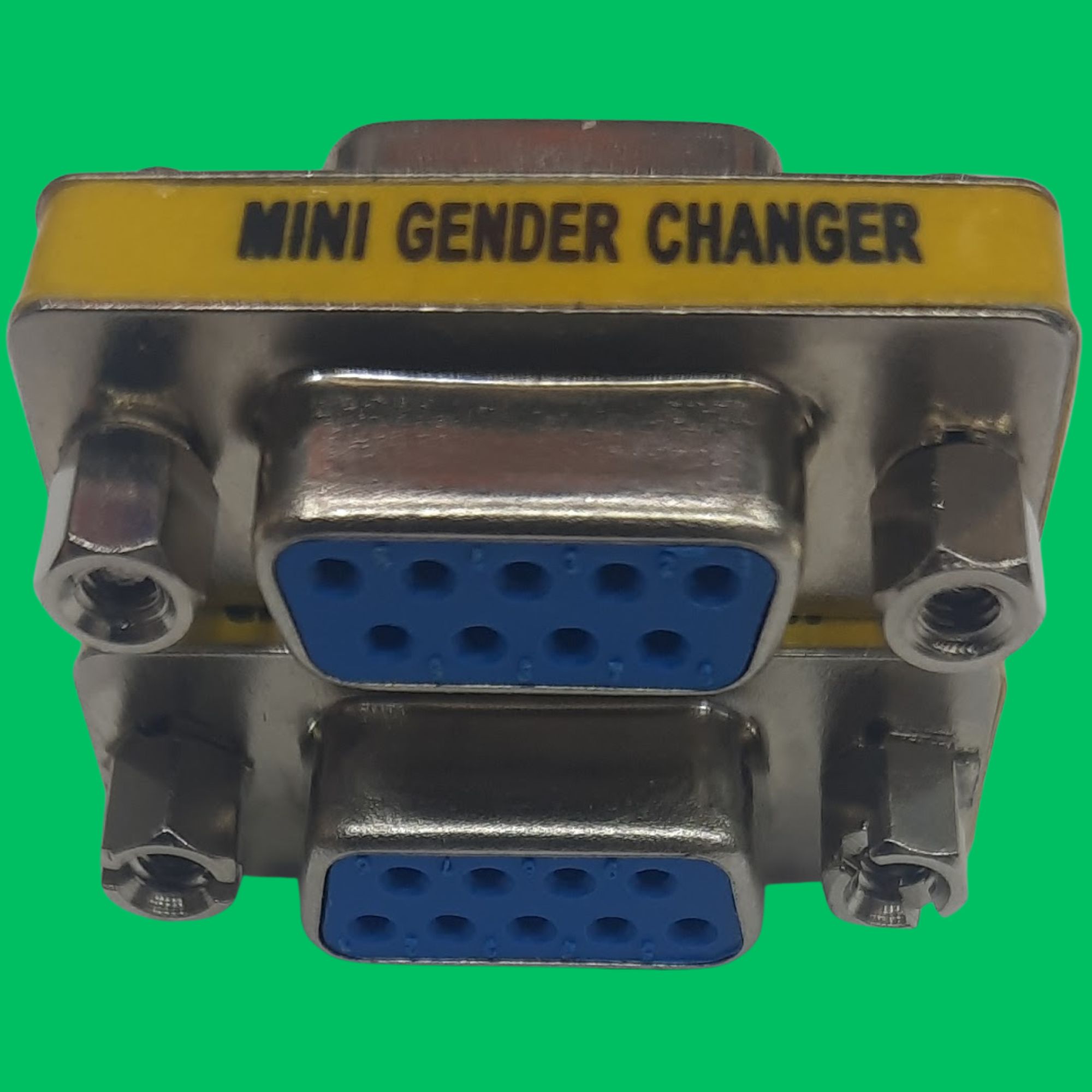 DB9 Female Coupler (Blue-Silver)