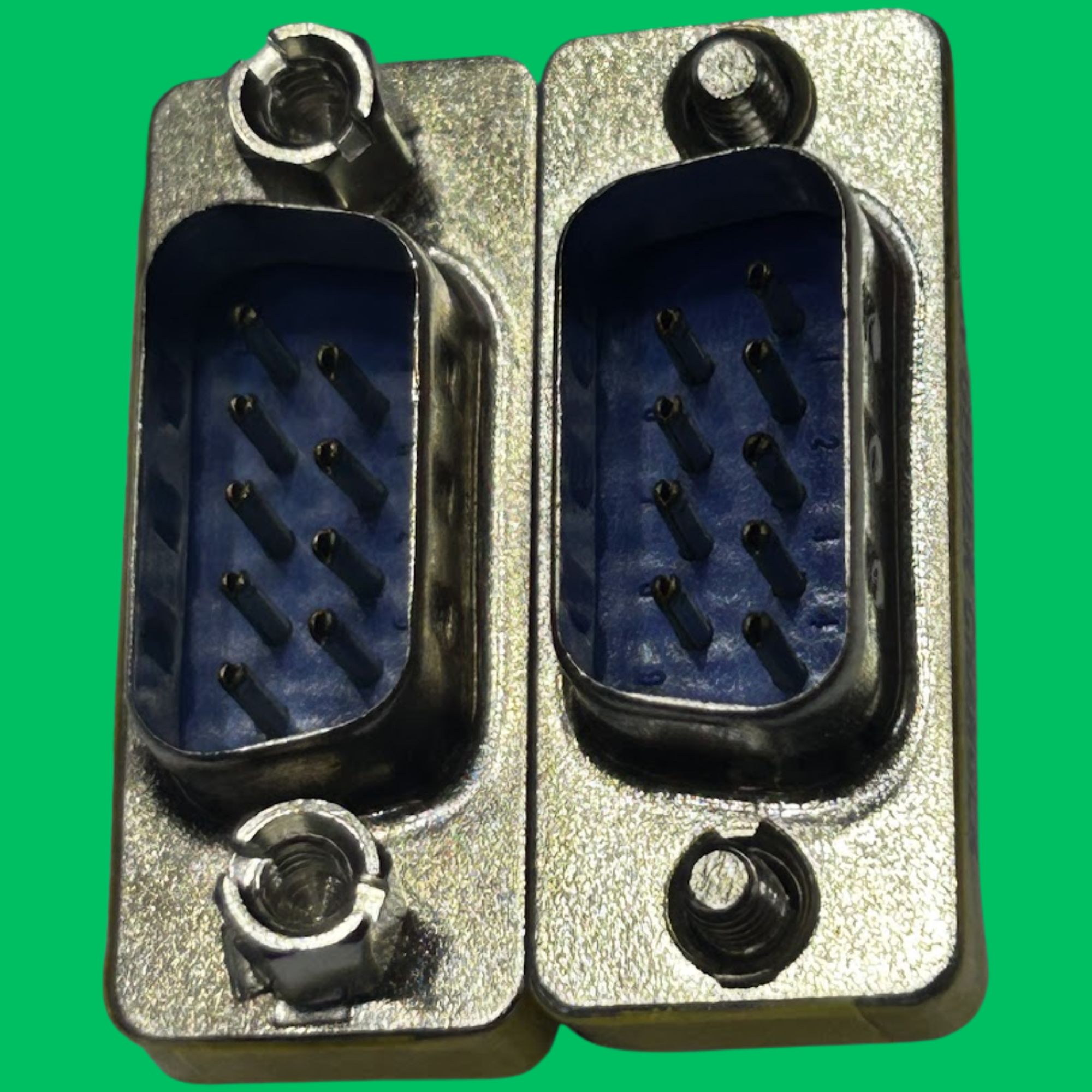DB9 Male-Male Adapter (Blue-Silver)