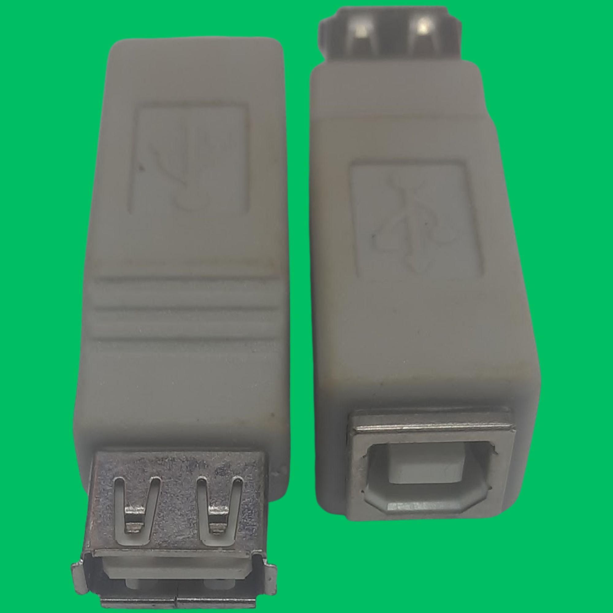 USB Type-A Female to Type-B Female Adapter (Grey)