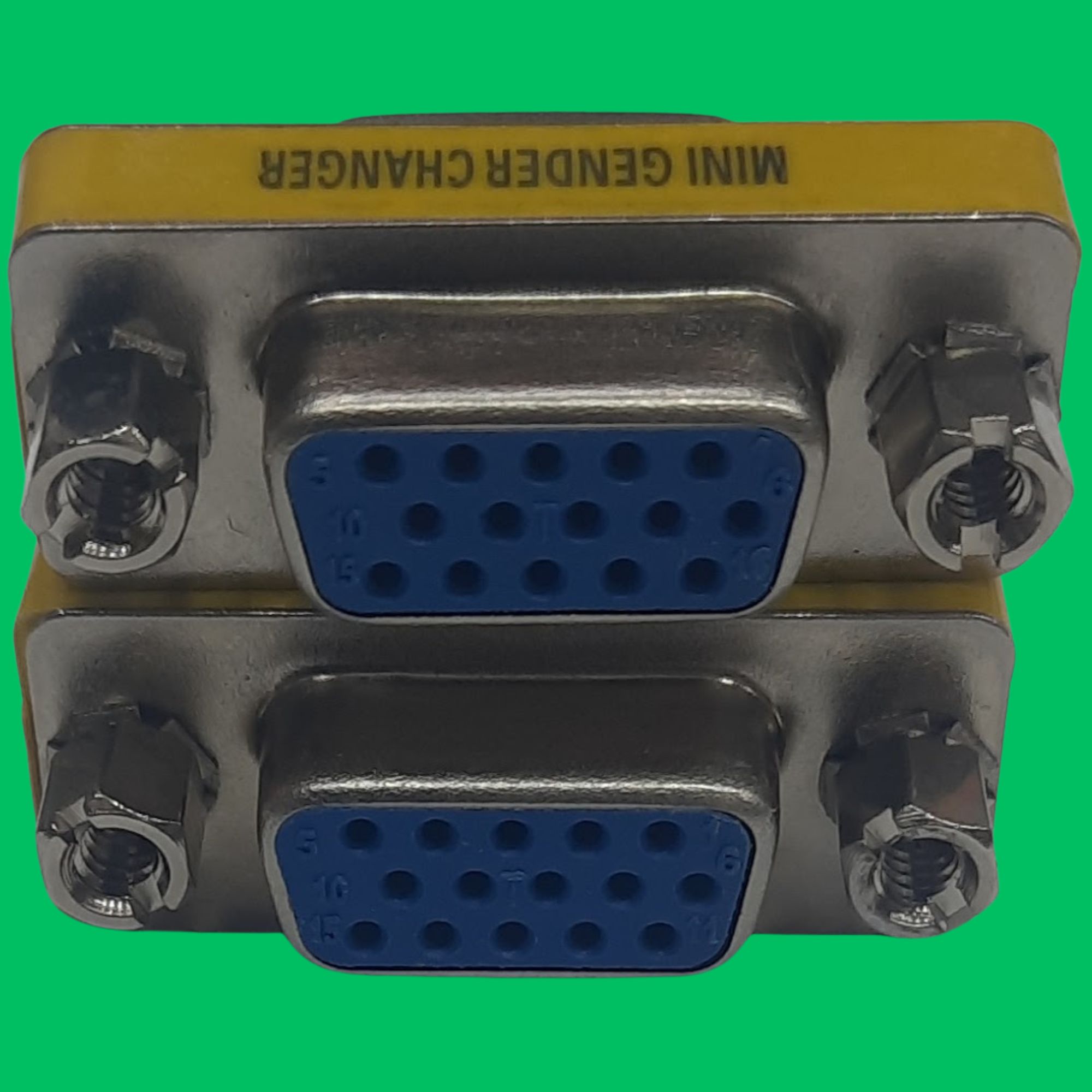 VGA Female Coupler (Blue-Silver)