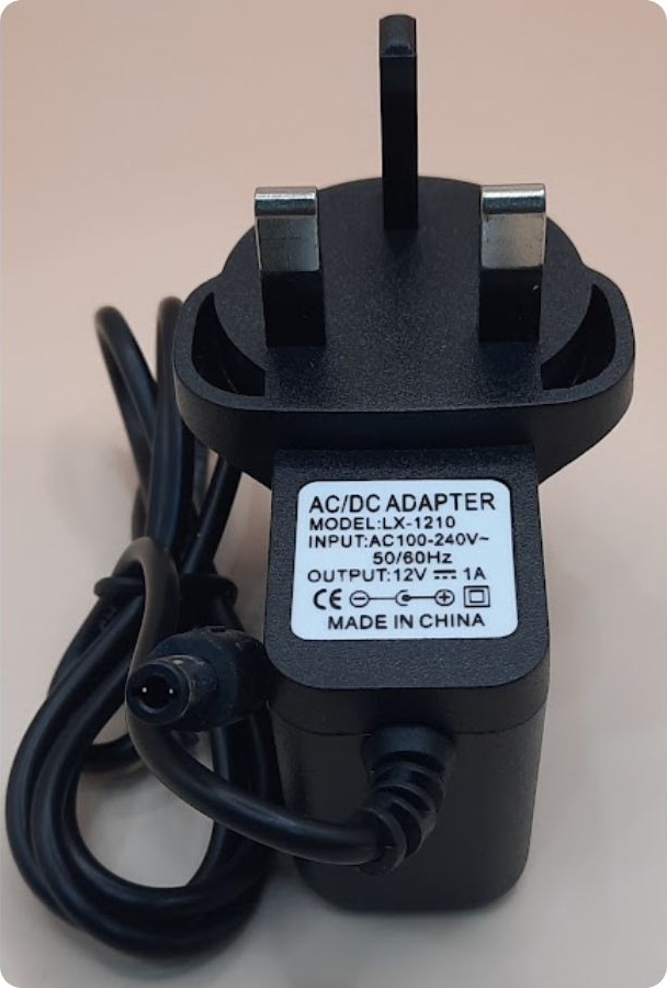12V 1A DC Power Adapter