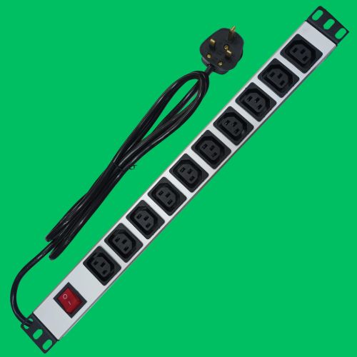 10-Way C-13 PDU (Metal, Silver)