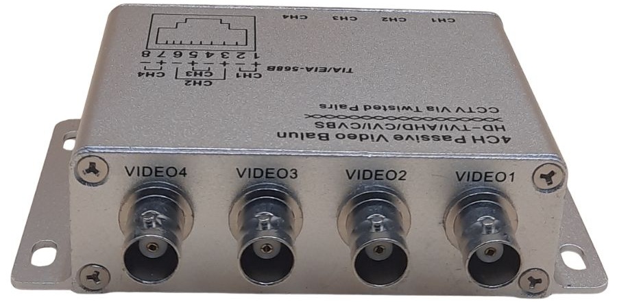 HD Video Balun (4-Channel, Passive)