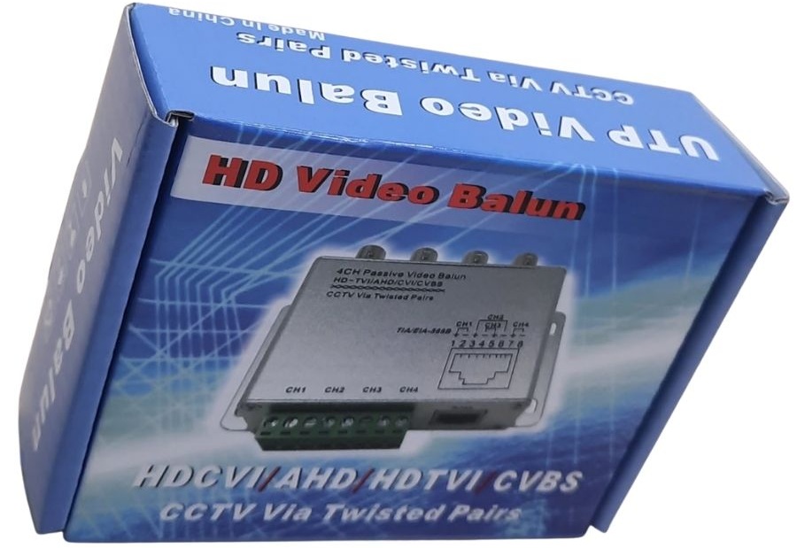 HD Video Balun (4-Channel, Passive)